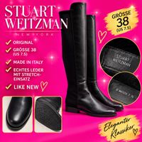 Stuart Weitzman Stiefel schwarz Grösse 38 TOP