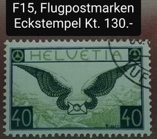 MA189) F14, Flugpostmarke Brief mit Flügel Eck ⊙ Kt. 130.-