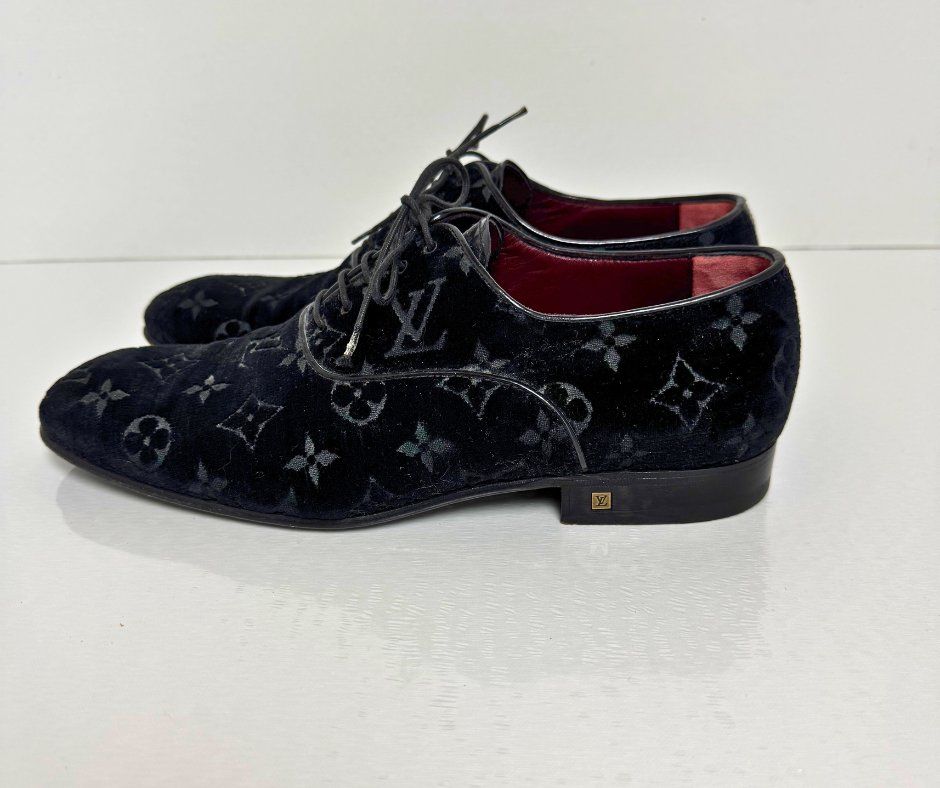 Louis Vuitton Scarpe da uomo: Louis Vuitton Herren-Schuhe | Samt mit Monogramm | 6.5/40.5 – Usato da Porrentruy venduto da MadameResell 5
