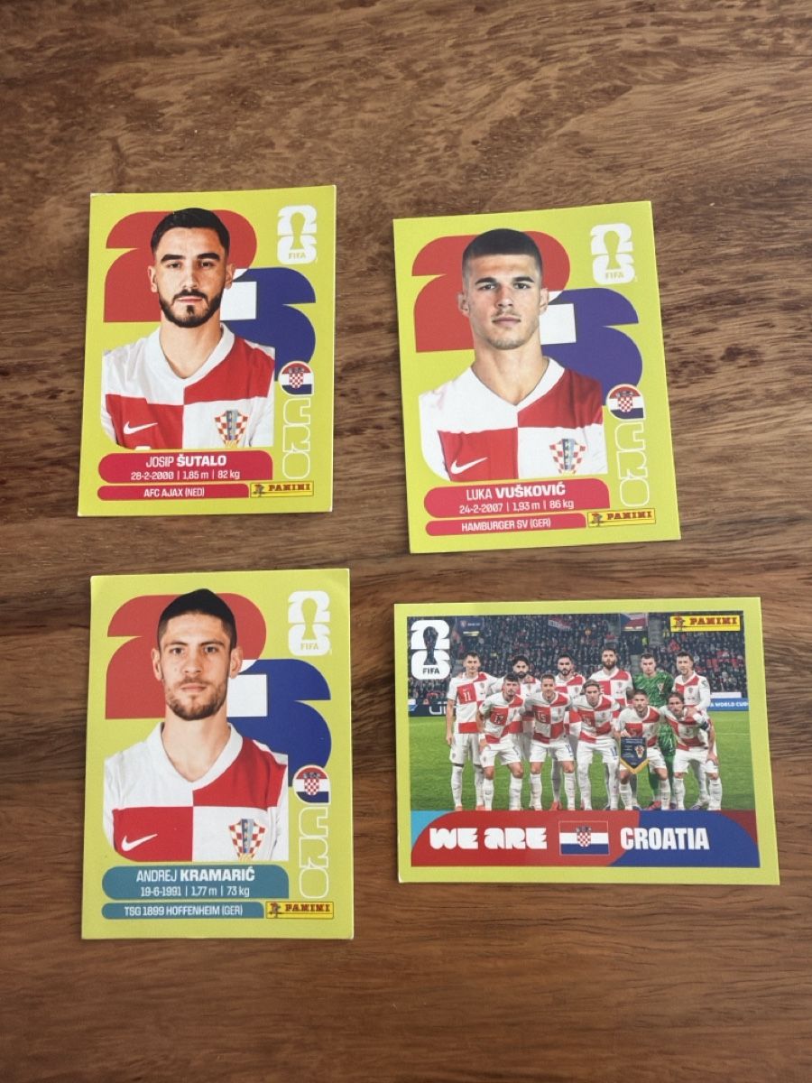 Panini Sammelbilder & Trading cards: Fussball Sticker Kroatien – Gebraucht aus Jona von sport2018