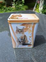 Blechdose mit Katzenmotiv