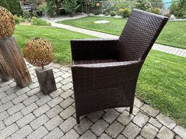 5 Garten Stühle aus Pollyrattan