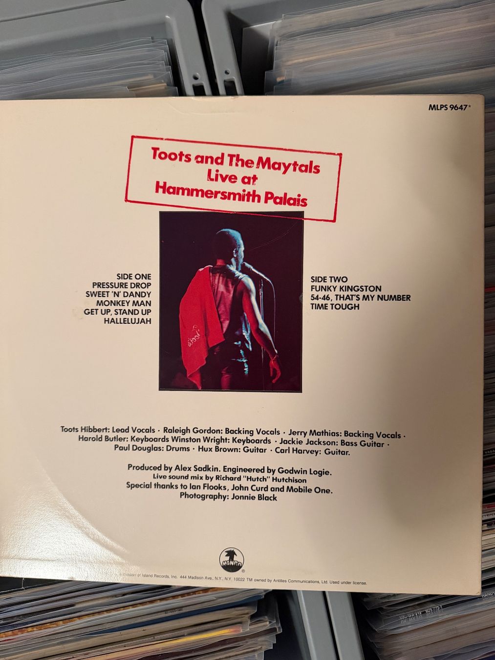 Vinyles: Toots & The Maytals LP - Live – D'occasion à Gutenswil par Hamzian 1