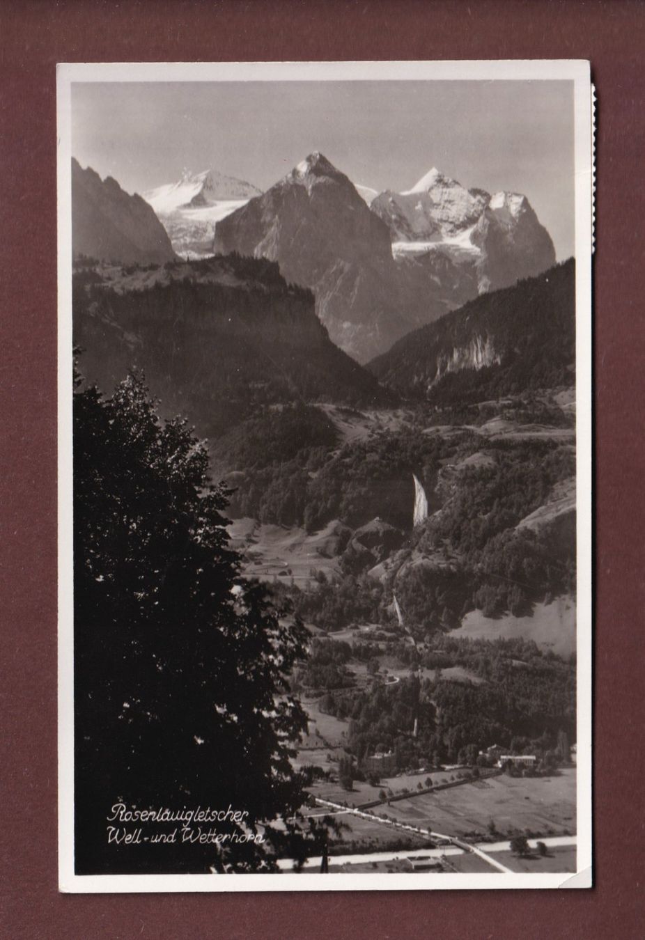 Cartoline postali: ROSENLAUI - 1954 – Usato da Pully venduto da nicecards-shop