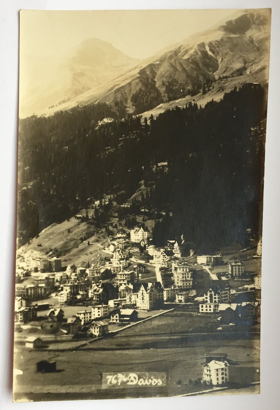 Ansichtskarten: DAVOS gel. 1925 – Gebraucht aus Jona von philajona