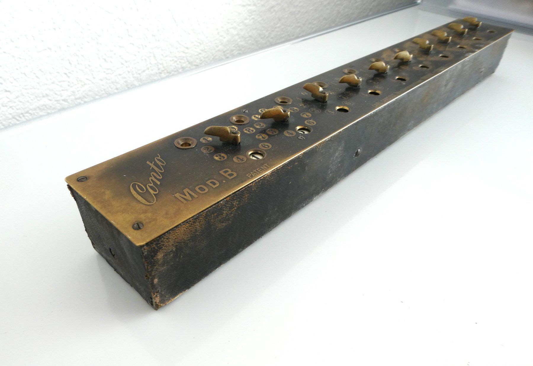 Taschenrechner: Conto Mod. B Addiermaschine 1912-1914 – Gebraucht aus Alosen von beatfr01 3
