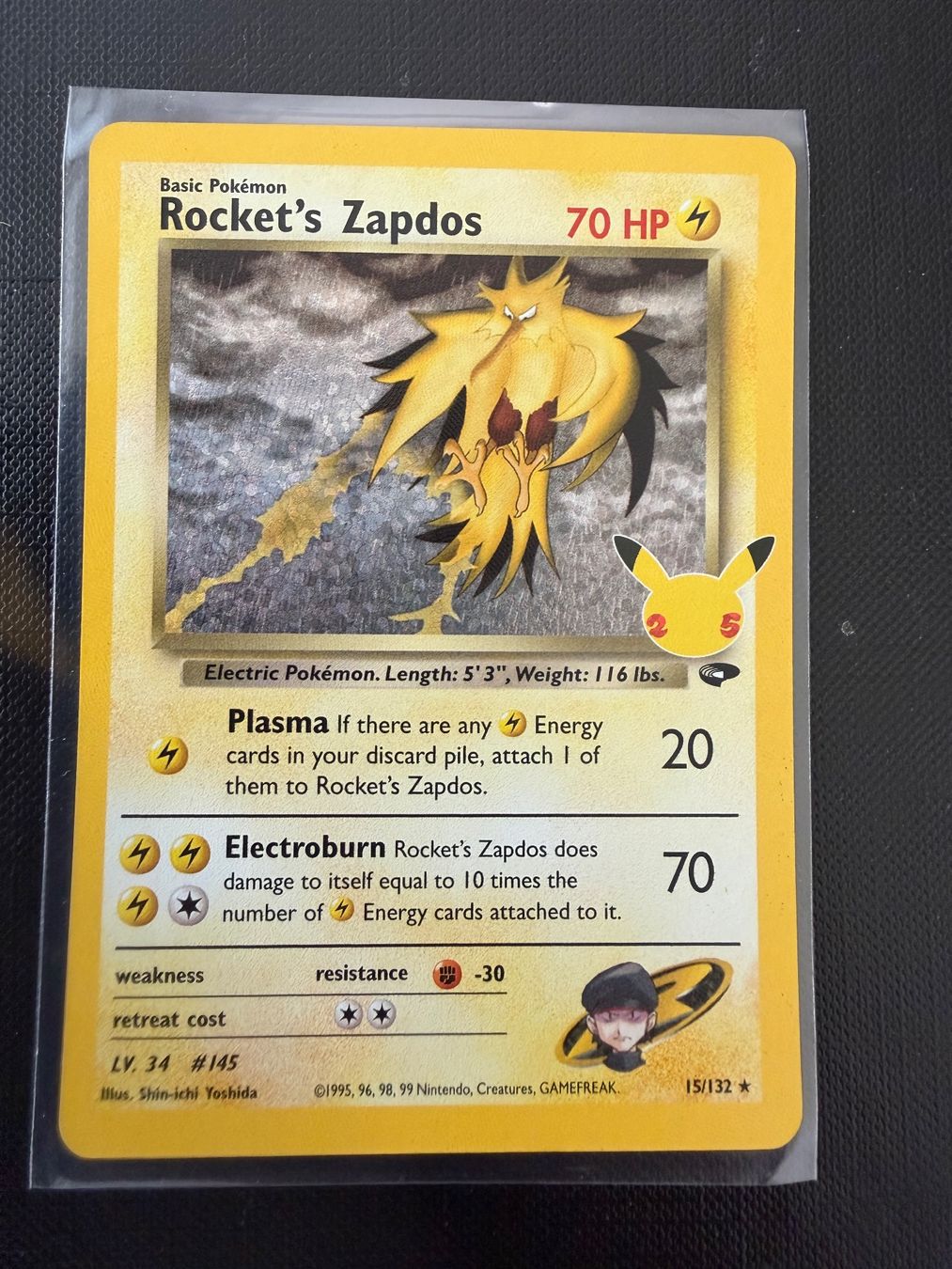 Pokémon Sammelbilder & Trading cards: Rocket's Zapdos #15 CELEBRATION EN – Neu (gemäss Beschreibung) aus Savigny von Matgab94