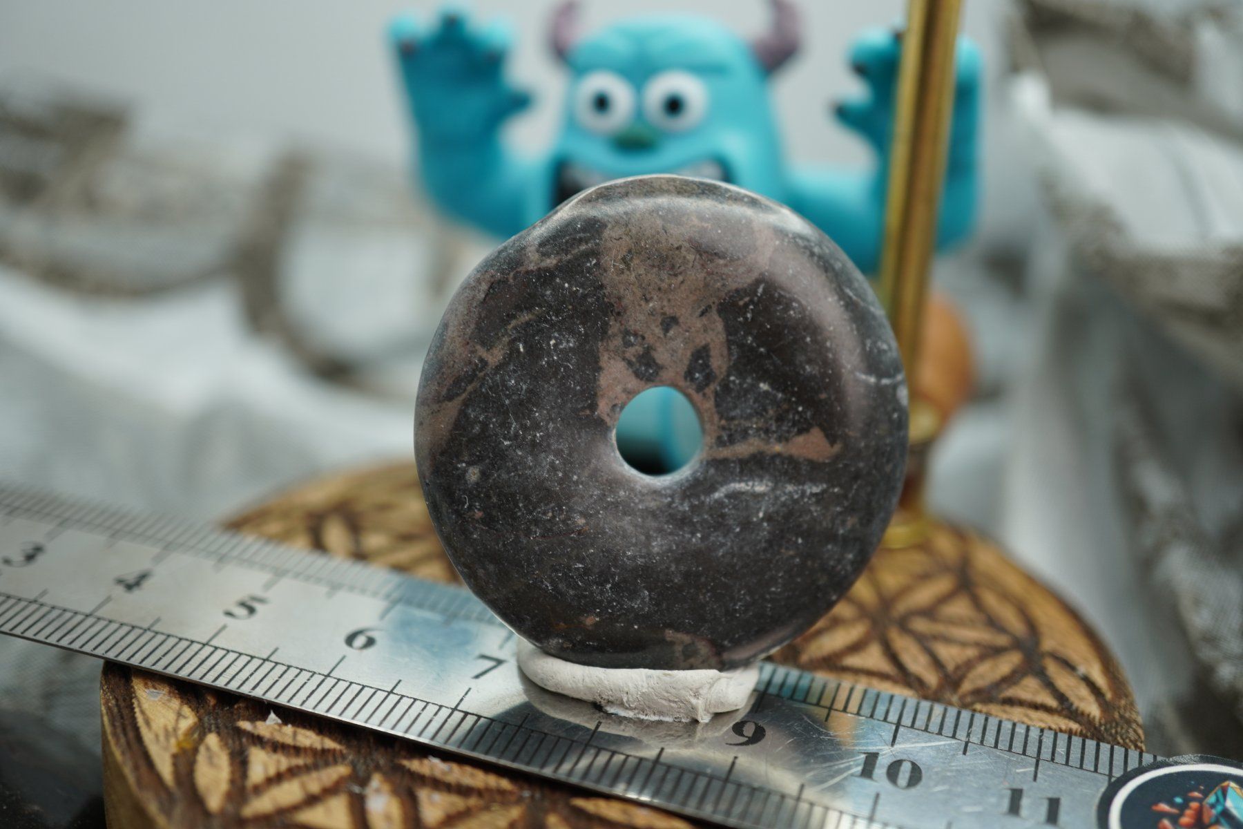 Mineralien & Heilsteine: Spider Web Jasper  Pi Scheibe  ca 40mm   ab  1.-     Räumung – Neu und originalverpackt aus Eschenbach SG von topstone 5