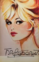 Brigitte Bardot FR Schauspiel Handsigniert Seltenheit RAR
