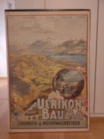 Plakat Uerikon-Bauma Orell Fuessli historisch gebraucht