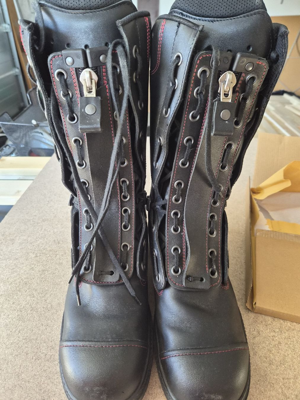 Haix Scarpe da uomo: Bottes HAIX pompier cuir noir, taille 44 – Nuovo (secondo la descrizione) da Senèdes venduto da hen_fw8b 3