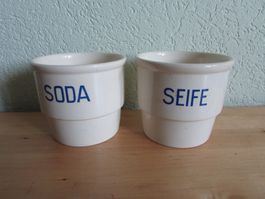 2 Keramik Design Becher, Villeroy & Boch,  Retro Vintage