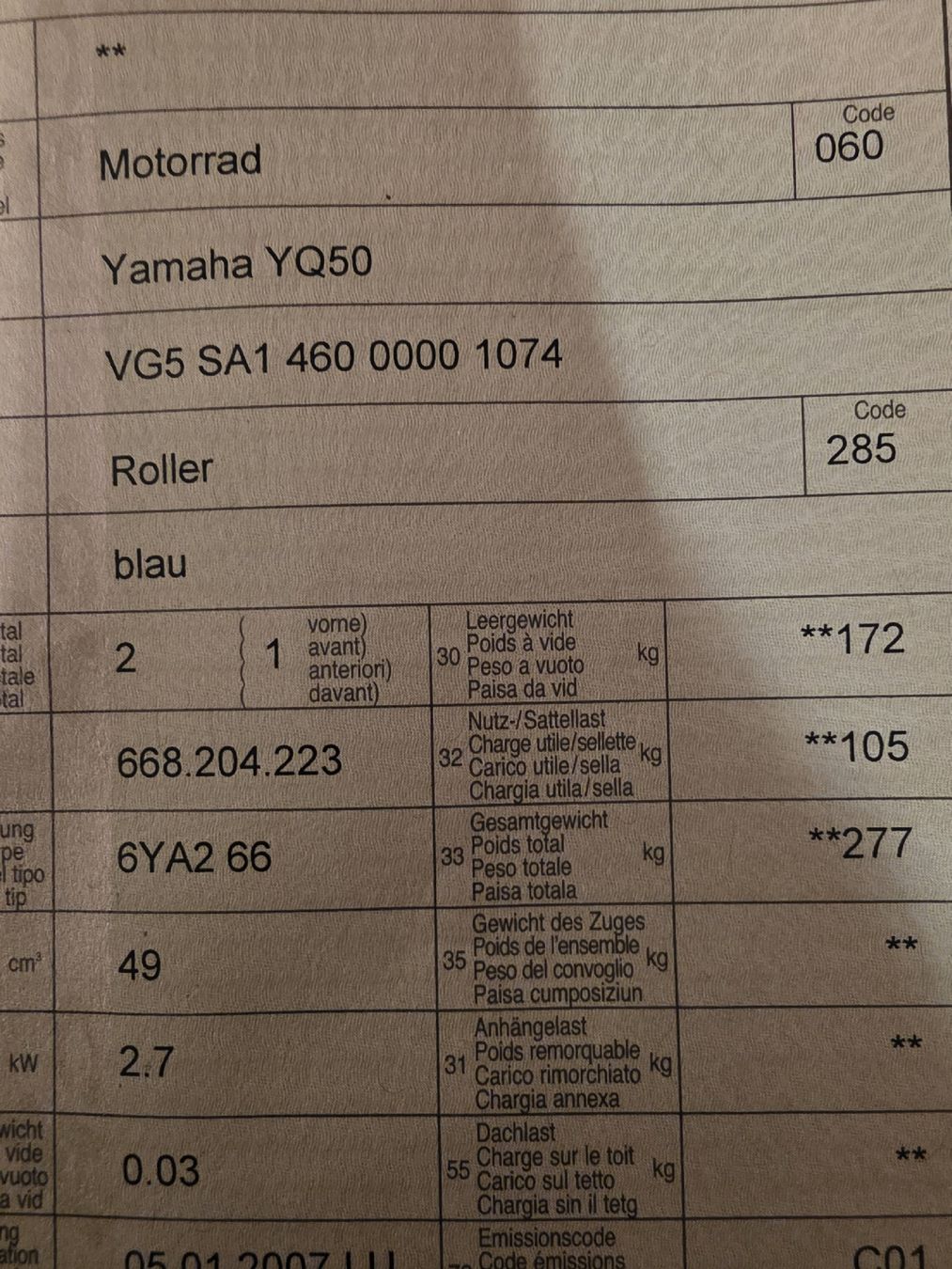 Yamaha Scooters: Yamaha Aerox Motor mit Hinterrad – Gebraucht aus Schafisheim von onezillion 5