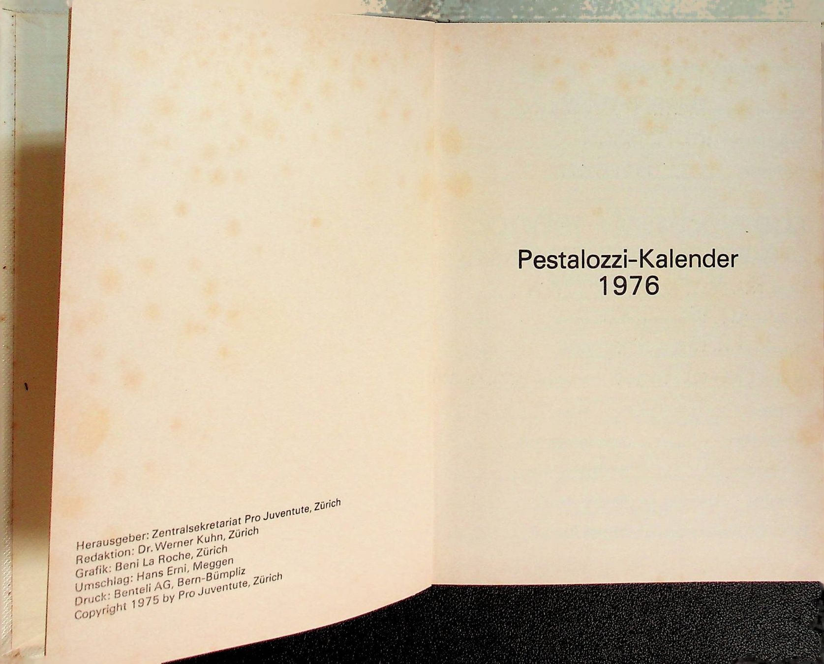 Kalender: Pestalozzi Kalender 1965 – Gebraucht aus Reitnau von Zaomir 1