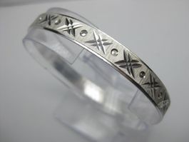 Vintage Armreif Armband Silber 925 / 22 cm / 13.32 g