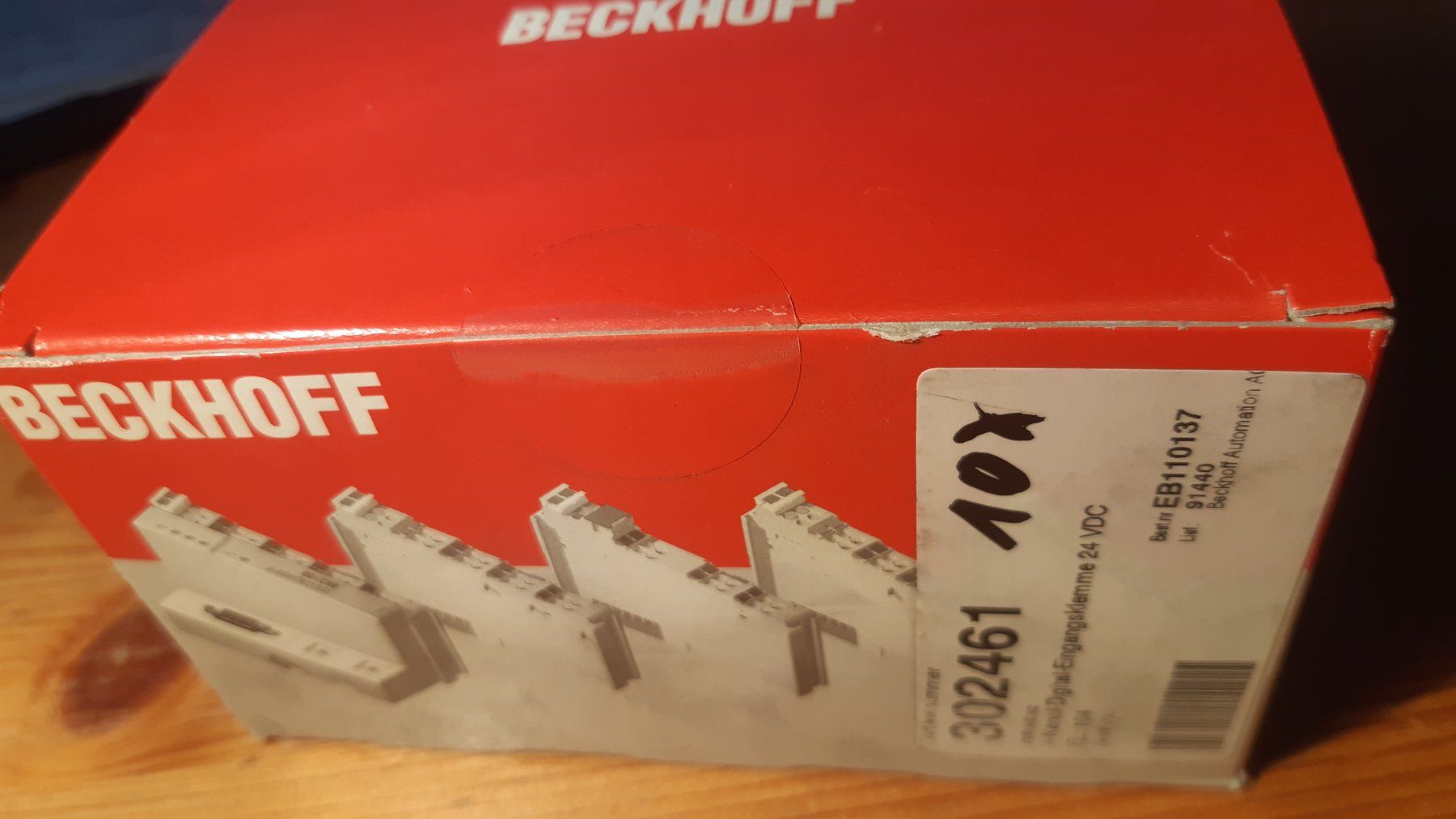 Beckhoff Componenti elettronici: 10er Pack Beckhoff EL1104 Busklemme, 4-Kanal-Digital-Eingang – Nuovo e nell'imballaggio originale da Oey venduto da Parkplatzbrocki 1