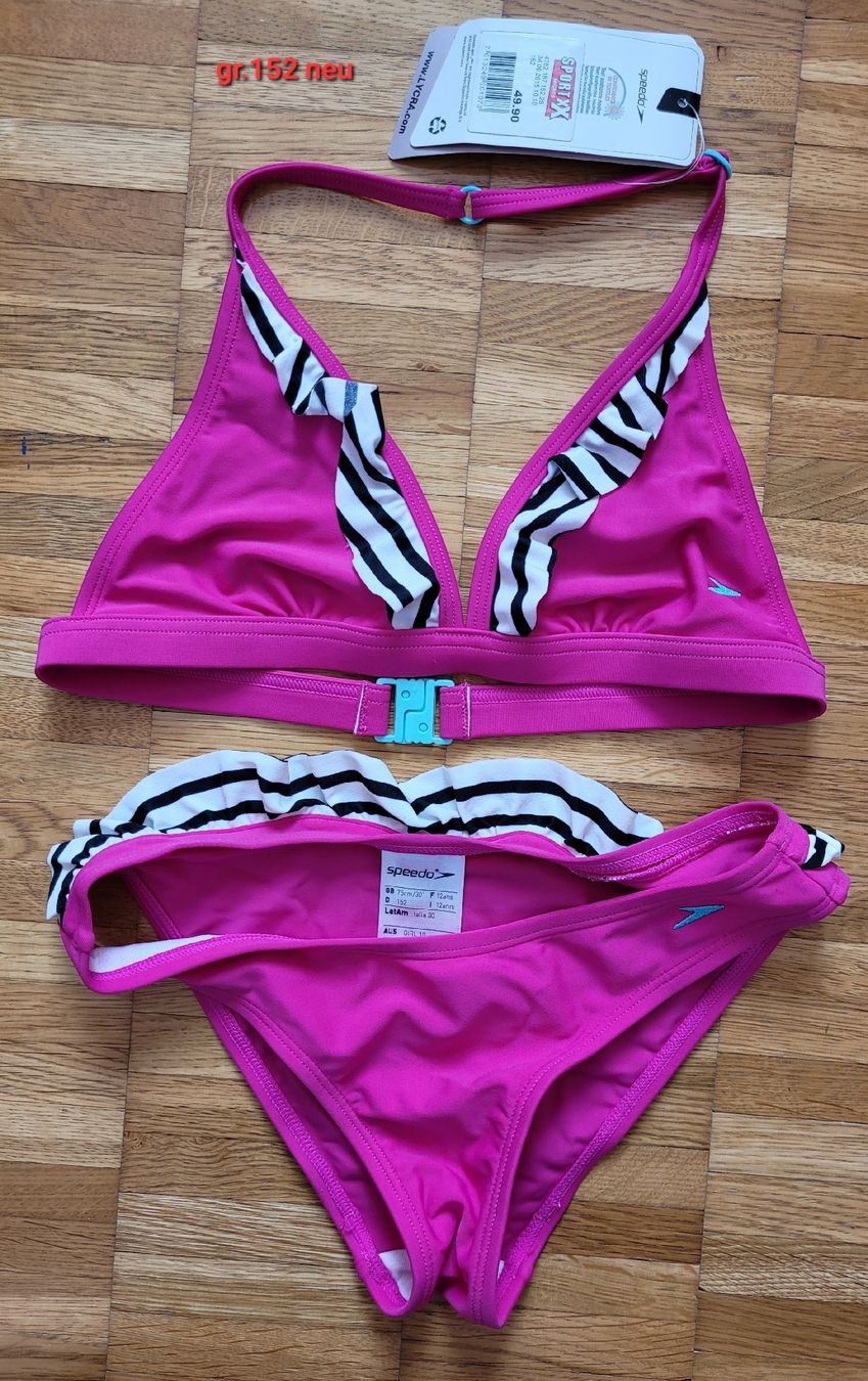 Speedo Costumi da bagno & Bikini: Neuer Speedo Bikini, Gr. 152, Pink/Weiss, Sommer-Hit! – Nuovo e nell'imballaggio originale da Münchenstein venduto da sun_mx9b