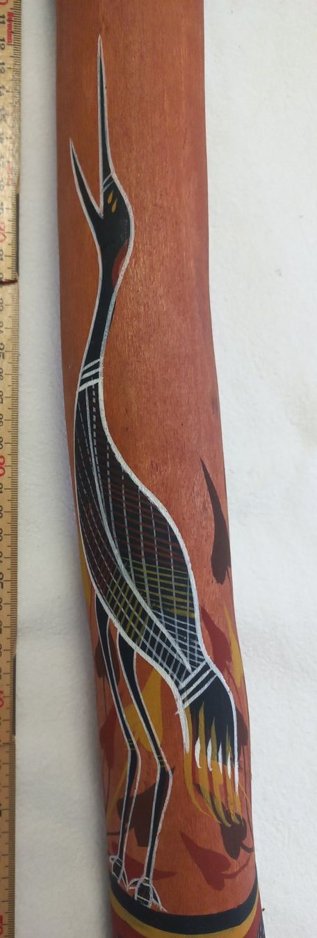 Musikinstrumente: Didgeridoo, Red Cedar mit Jabiru Motiv – Gebraucht aus Oberkirch LU von Renntiger0 3
