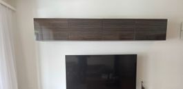 TV-Hängeschränke Dunkelbraun, modern