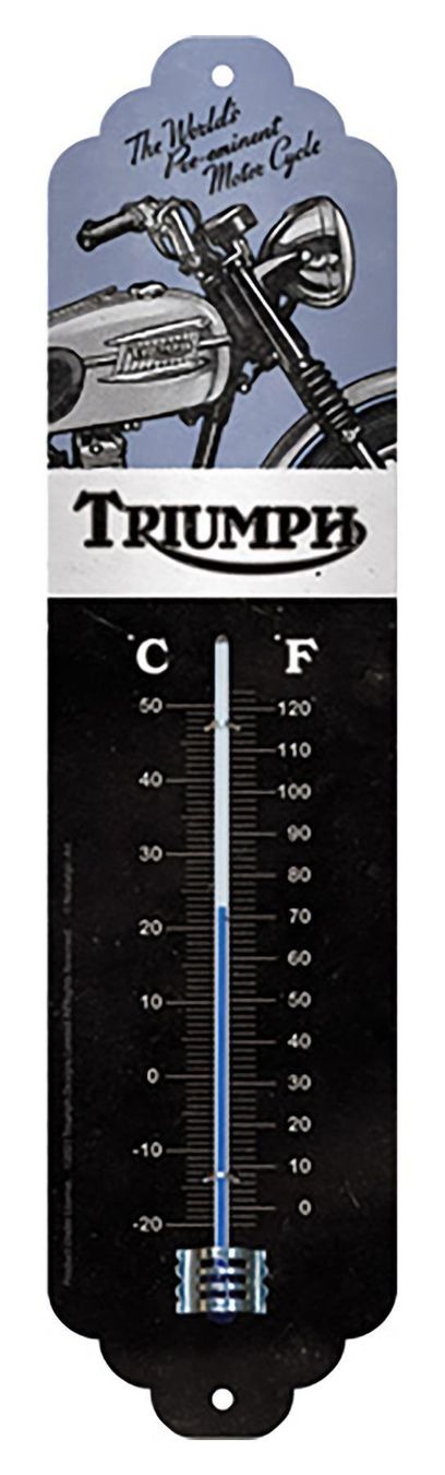 Altro per la casa: Metall-Thermometer-TRIUMPH MOTORCYCLE – Nuovo e nell'imballaggio originale da Rupperswil venduto da big-one-sale