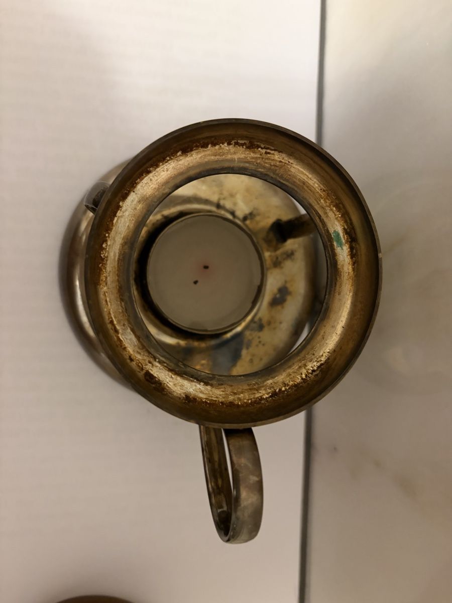 Pfannen: Kleines Butter Réchaud, versilbert , Langenthal, Vintage, – Gebraucht aus Zürich von mimikiki100 5