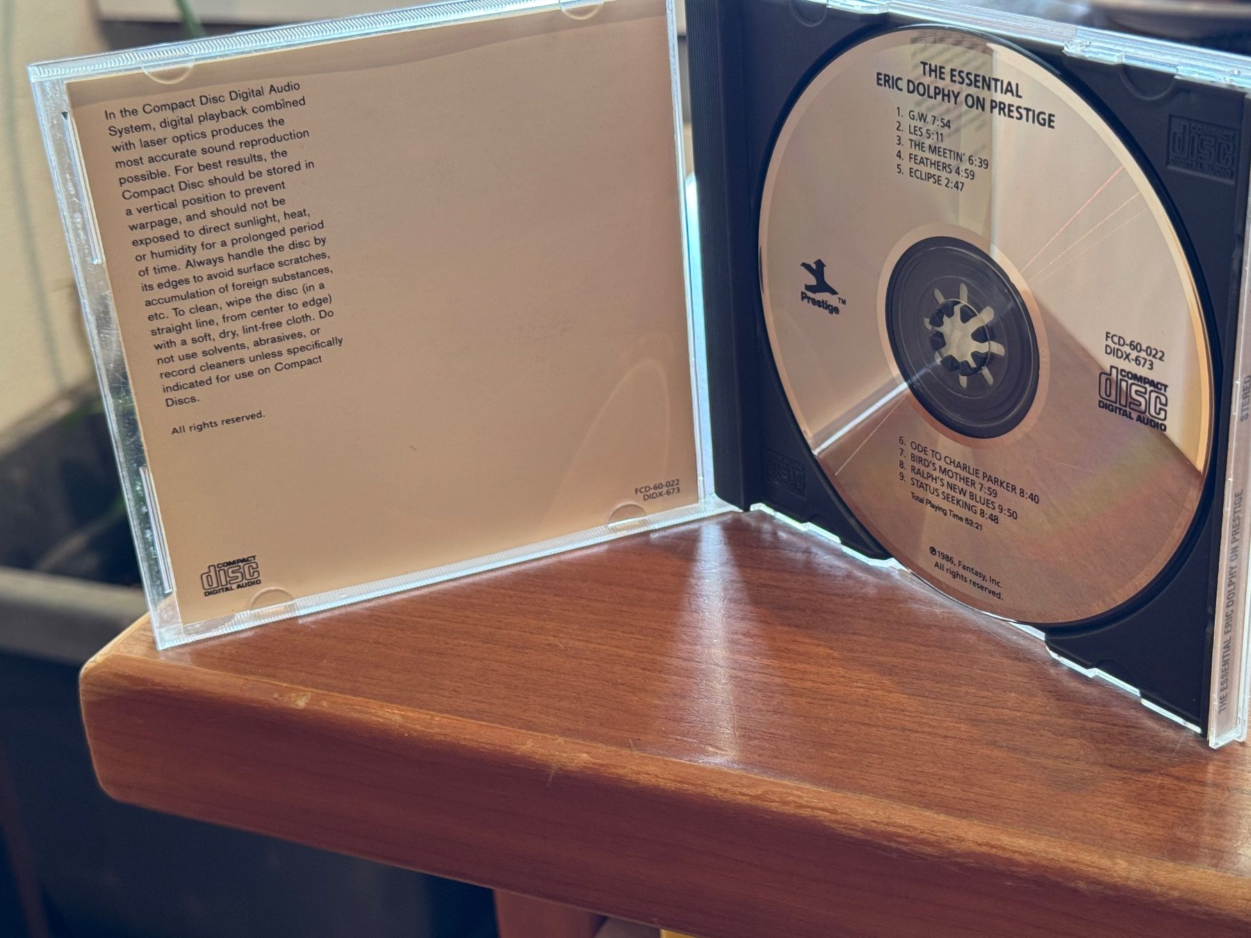 CD: Eric Dolphy - The Essential - KA01B – Usato da Küsnacht ZH venduto da JazzRecords 2