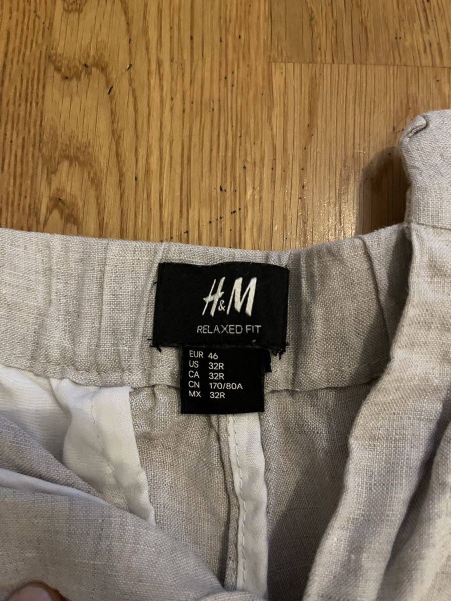 H&M Hosen: H&M Leinen Shorts Beige Grösse 46 – Gebraucht aus Zürich von 54ug 2