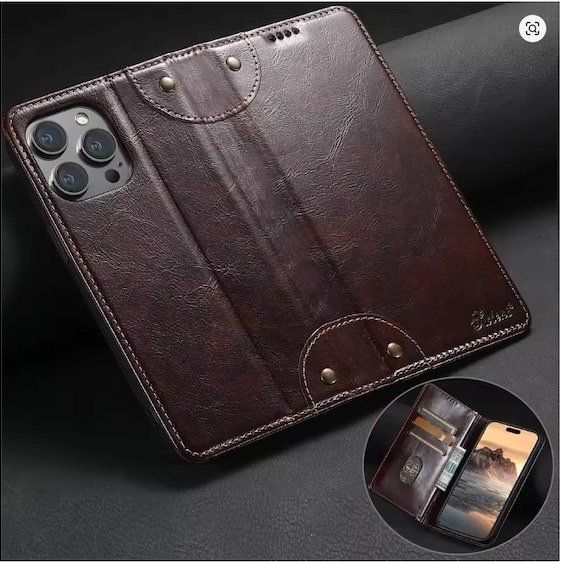 Apple Handys / Smartphones: Suteni - iPhone 15 Pro Echtleder Tasche – Neu und originalverpackt aus Matzendorf von BTCSwisswatcher 1