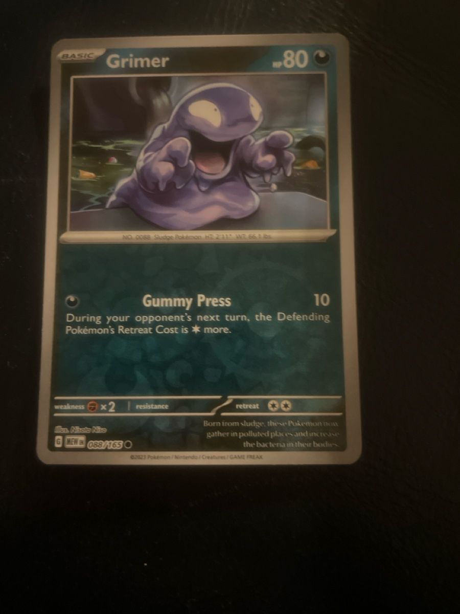 Pokémon Carte collezionabili: Grimer 088/165 Pokemon 151 Reverse Holo – Usato da Bazenheid venduto da Toulouse12