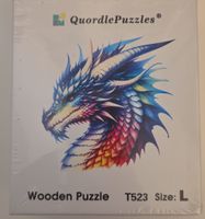 Holzpuzzle QuordlePuzzles Drachenmotiv Grösse L neu