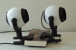 Paire de lampes Space Age Eyeball à pince, orientables, 1970