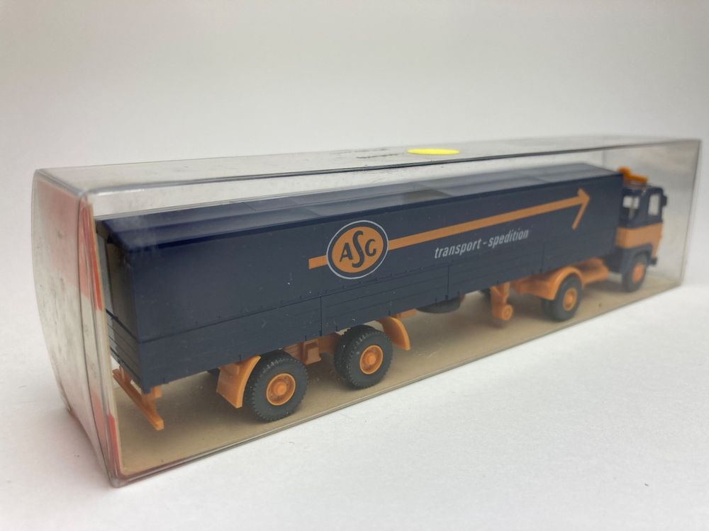 Wiking 455 Scania 111 Pritschenlastzug Hans Schäfer - Miniature HO 1:87 - Occasion
