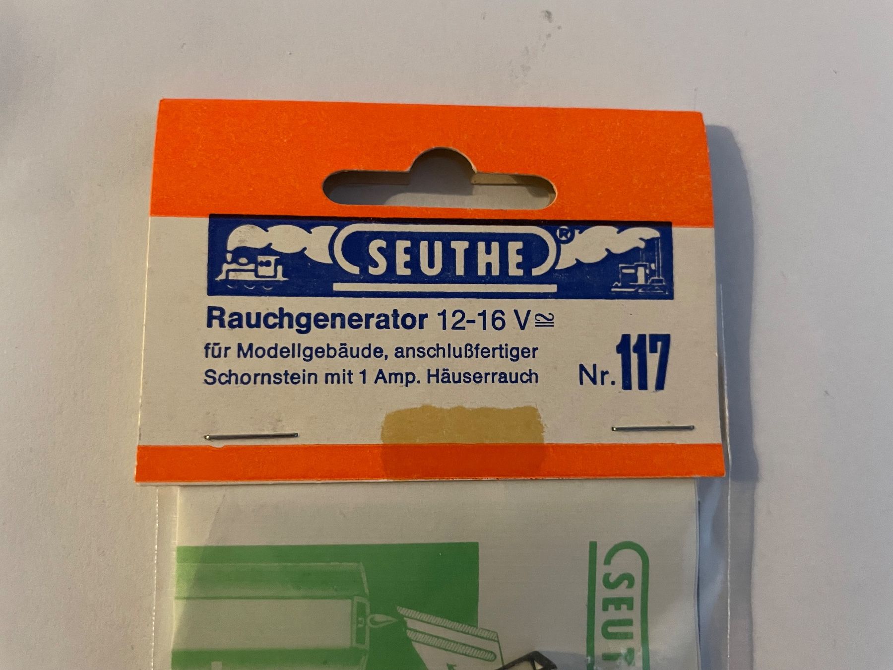 Modelleisenbahnen: SEUTHE 117 Rauchgenerator NEU OVP – Neu und originalverpackt aus Rorschach von Karotten 2