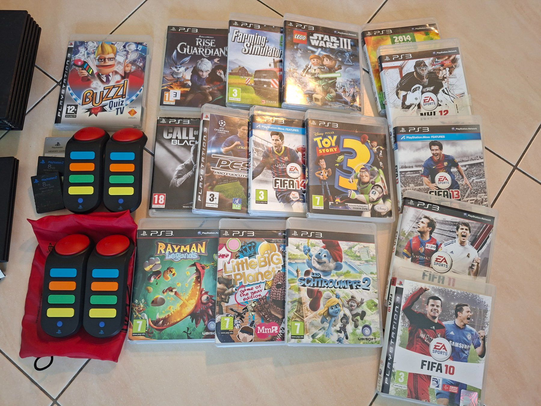 Sony Console: PS3+PS2+PS slim 77 jeux ! Manque certain câble. – Usato da Cheseaux sur lausanne venduto da Asergio 4
