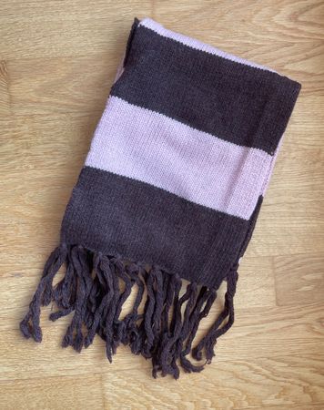 Wollschal rosa-dunkelbraun von H&M, wie neu