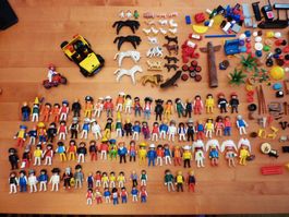 Playmobil Figuren grosse und kleine, Tiere, div. Zubehör