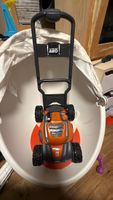Spielzeug Rasenmäher Husqvarna AWD orange schwarz gebraucht