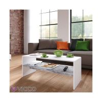 Couchtisch Beistelltisch MDF - Weiss/Betonoptik - Sofatisch