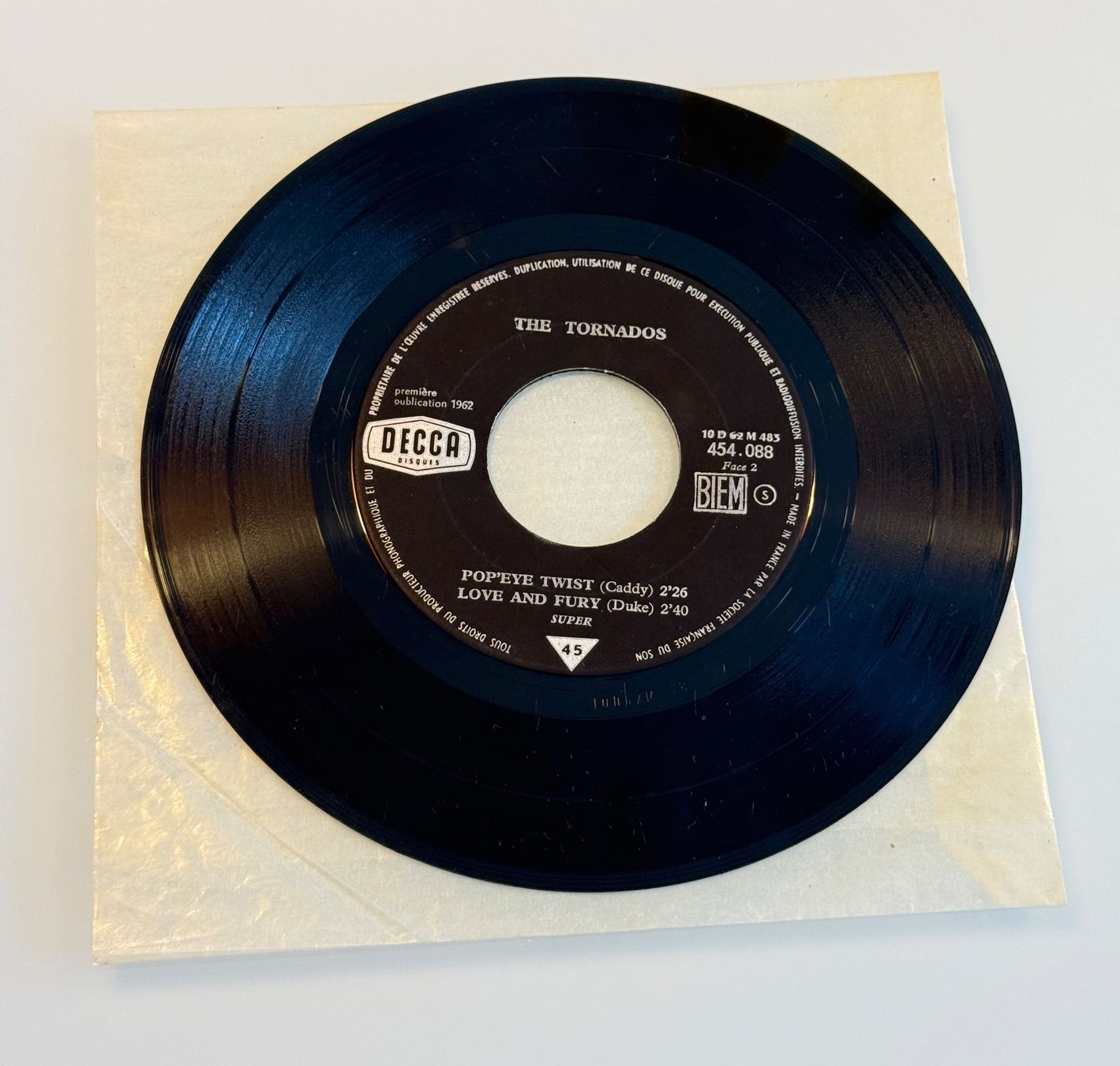 Vinyles: The Tornados - Telstar - EP 45T Decca – D'occasion à Denges par peumens 3