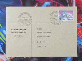 CL33 Enveloppe + Timbre Suisse 1962