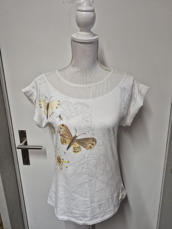 Desigual Shirt Gr.M Schmetterlinge gold