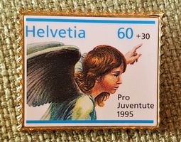 K110 Pin Marke Helvetia Pro Juventute