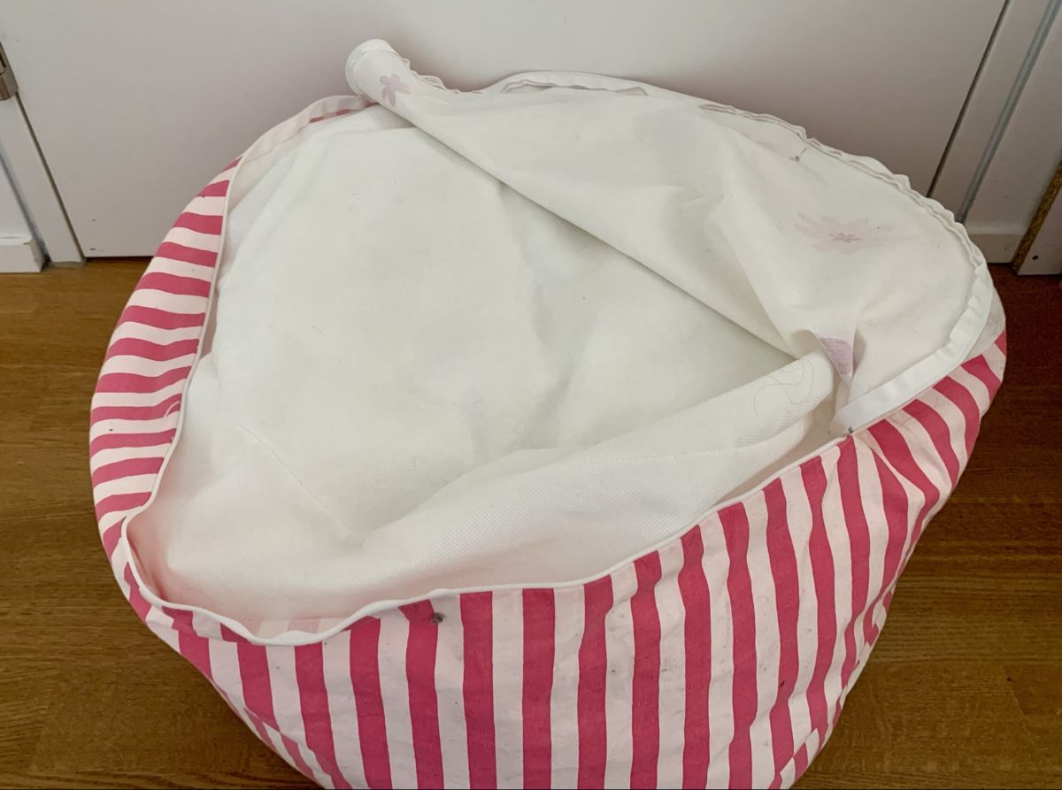 Poltrone: Kinder Sitzsack/Pouf weiss, pink – Usato da Bern venduto da lalla99 3