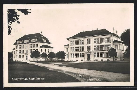 Cartes postales: AK Langenthal, Schulhäuser, 1925 – D'occasion à Berlin par bartko-reher