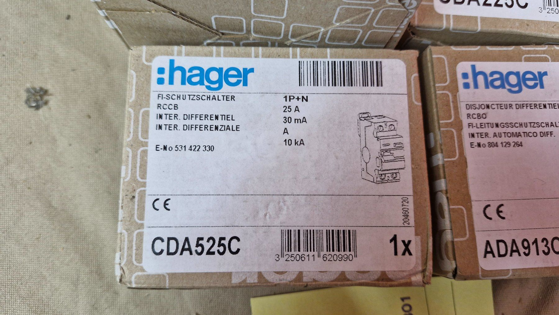 Hager Interruttori: Div. Hager FI Schutzschalter Restposten (301) – Nuovo e nell'imballaggio originale da Dorf venduto da Zur-Lingg 2