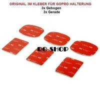 6x ORIGINAL 3M KLEBER FÜR GOPRO HERO NEU