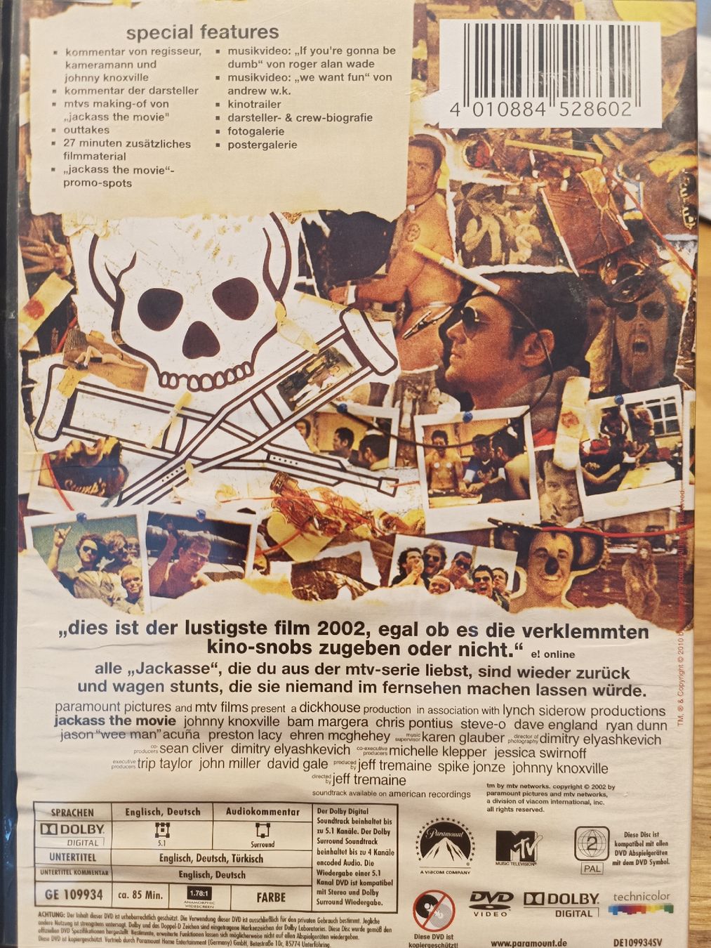 Alle DVDs: DVD "Jackass die Filme" – Gebraucht aus Wünnewil von Susuki125gt 2