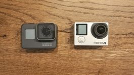 GoPro HERO 2018 + Hero 4 inkl. 4 Akkus & Ladegerät