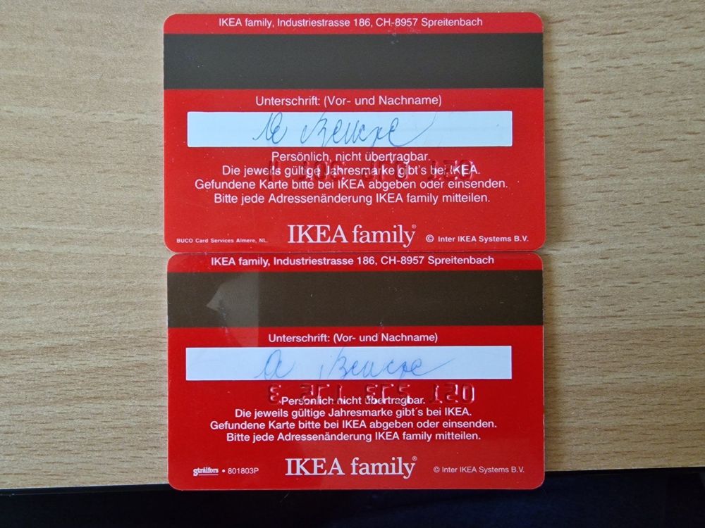 IKEA family Karten. Kaufen auf Ricardo