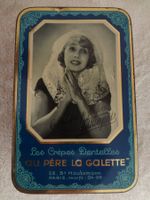Mistinguett - Pub Les crêpes Dentelles - Boîte en fer blanc